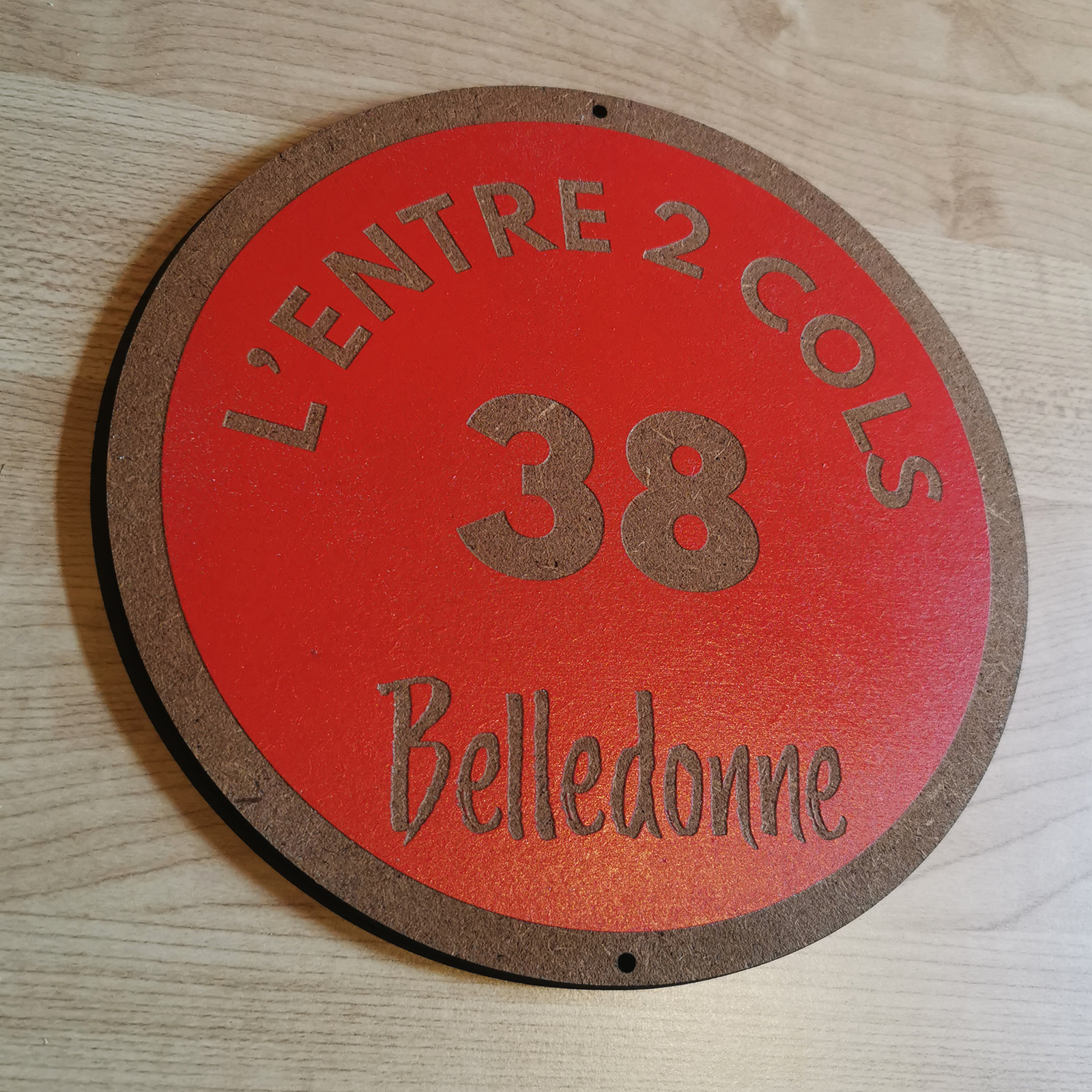 Panneau de piste de ski personnalisé