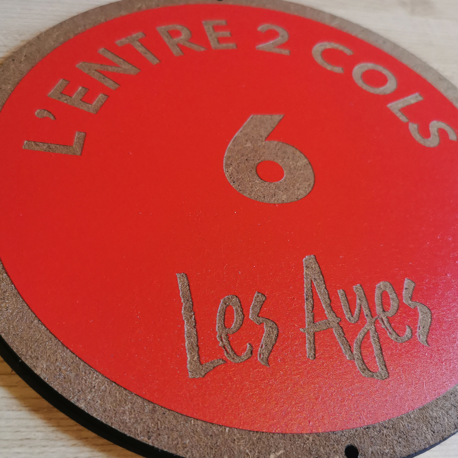 Panneau de piste de ski personnalisé