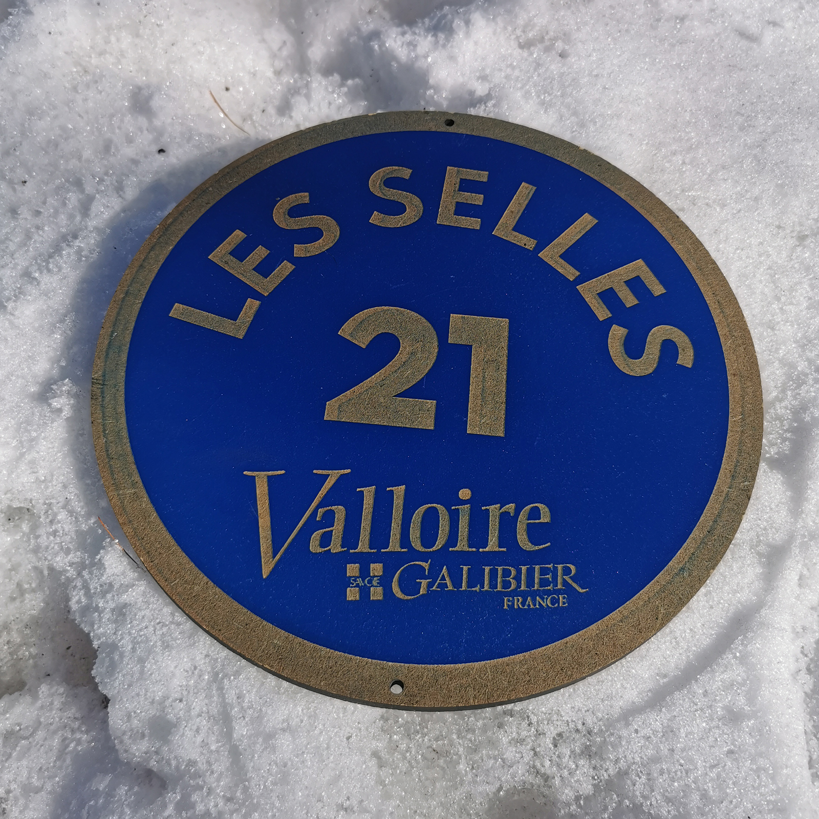 Panneau de piste de ski personnalisé