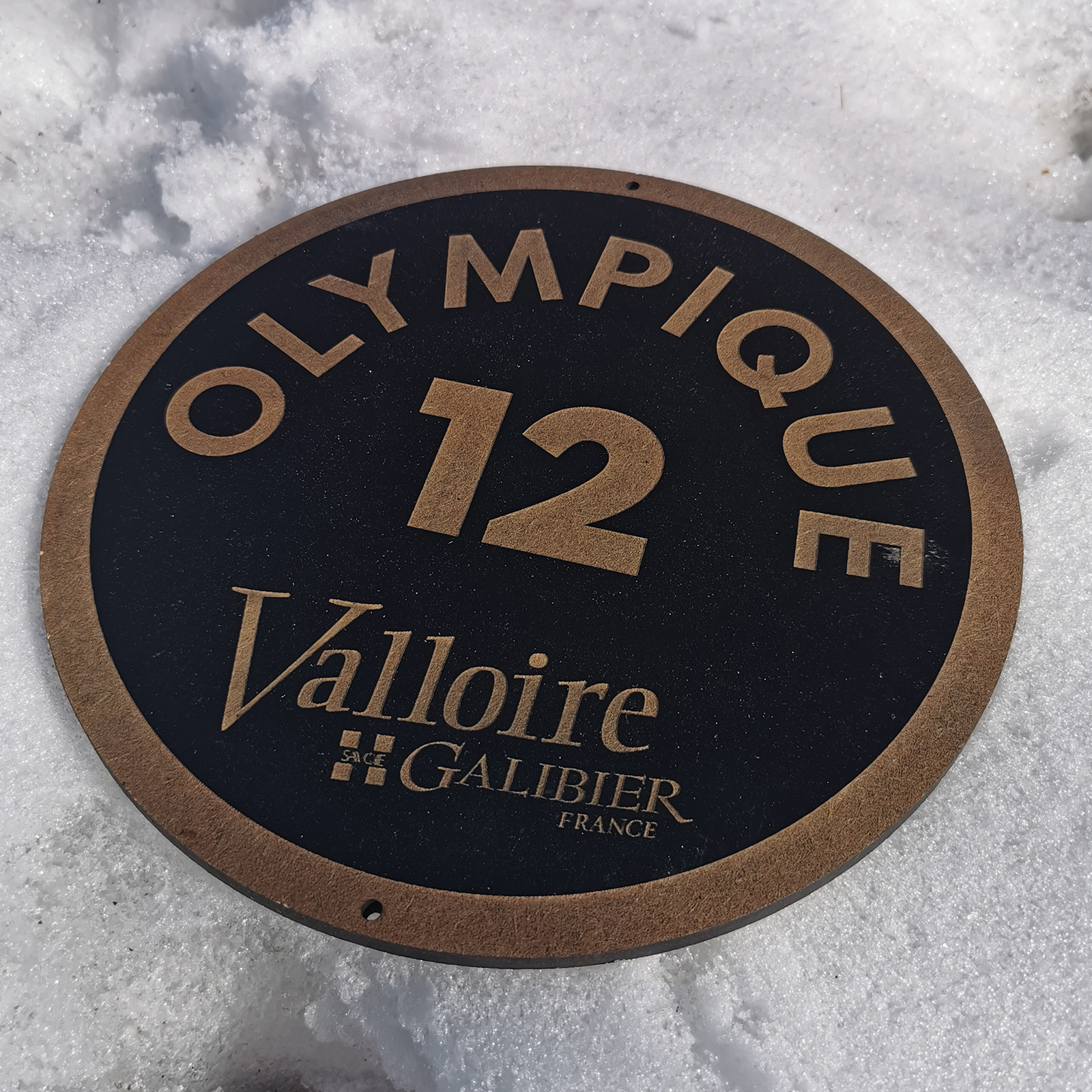Panneau de piste de ski personnalisé