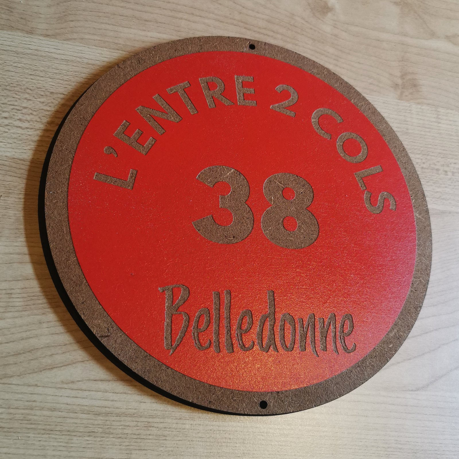 Panneau de piste de ski personnalisé