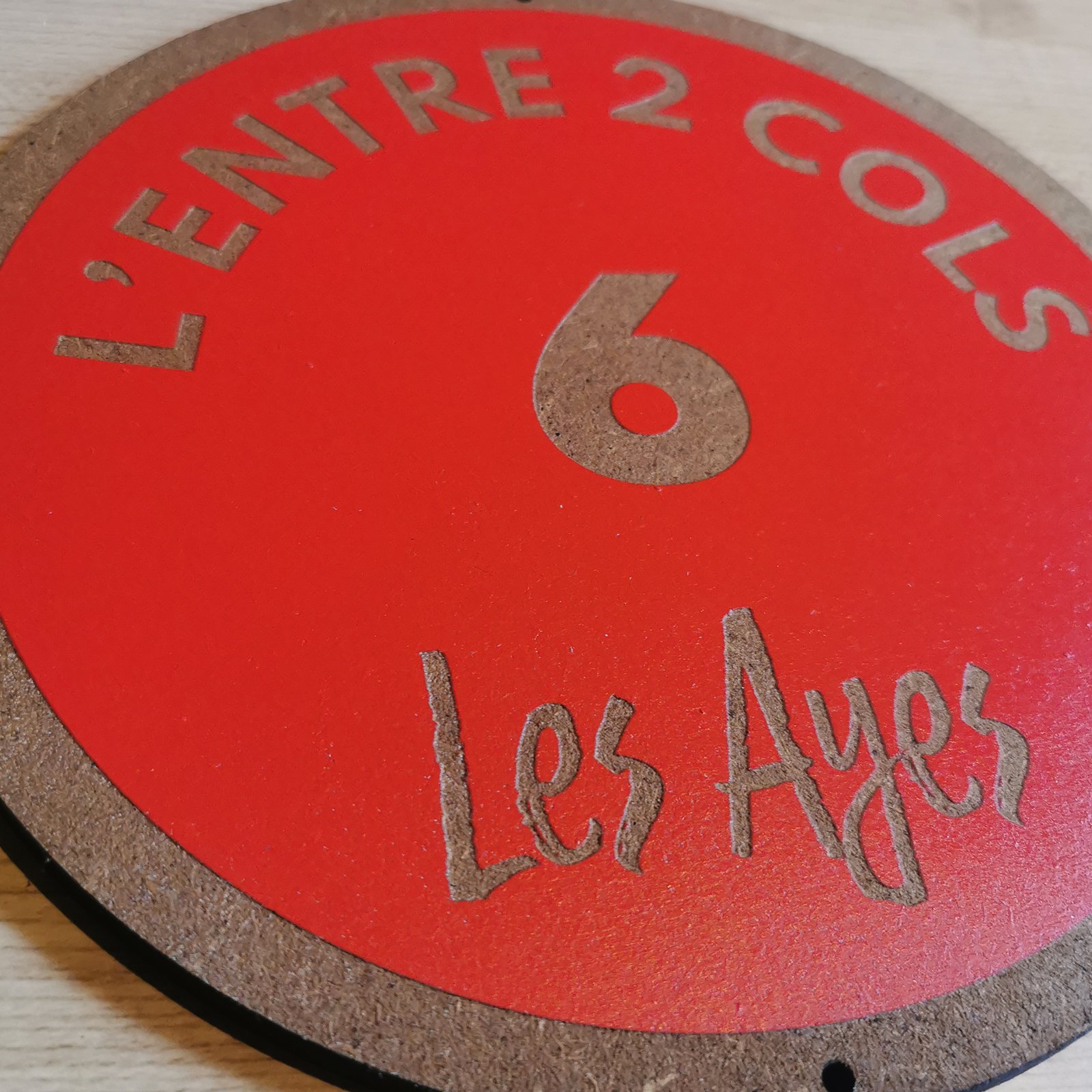 Panneau de piste de ski personnalisé