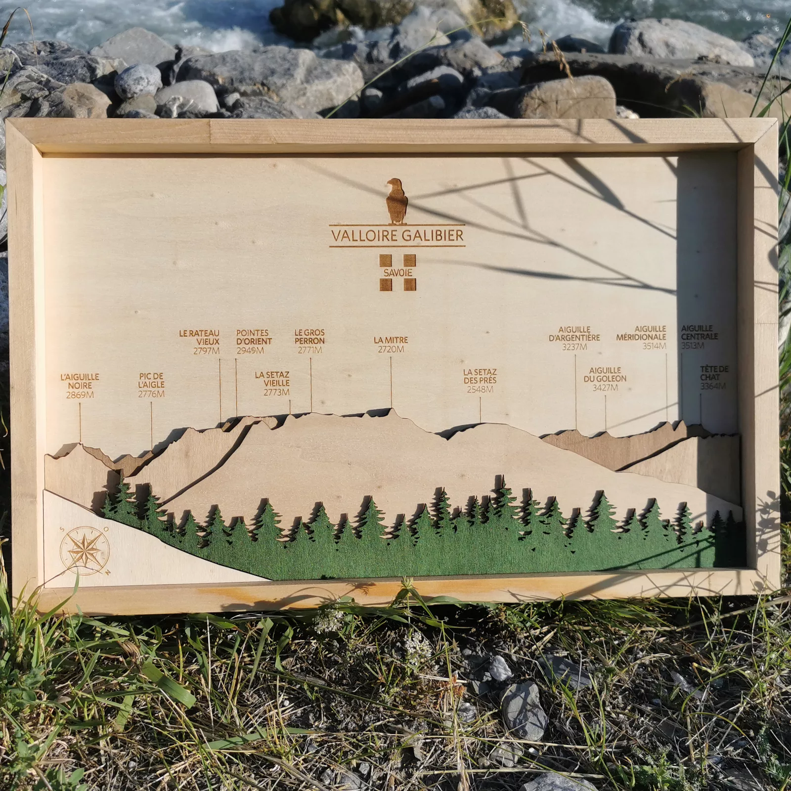 Panorama en bois : Valloire / La Setaz