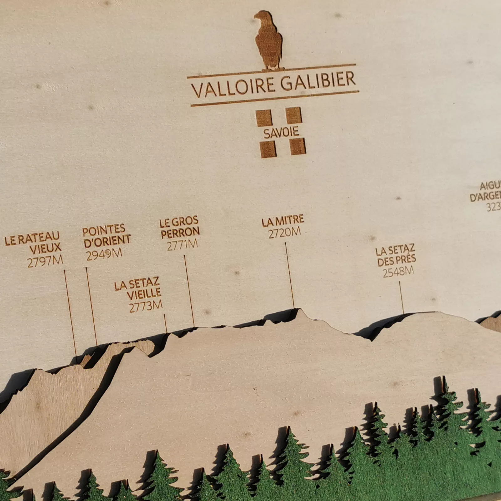 Panorama en bois : Valloire / La Setaz