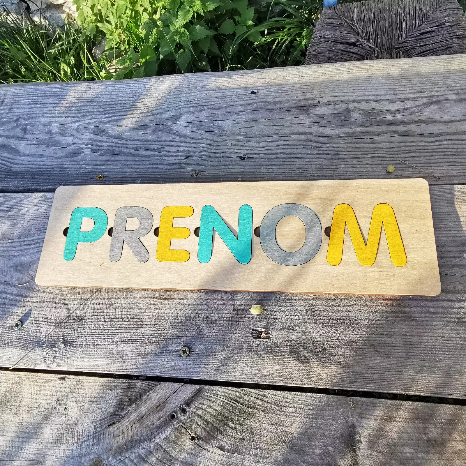 Puzzle prénom en bois