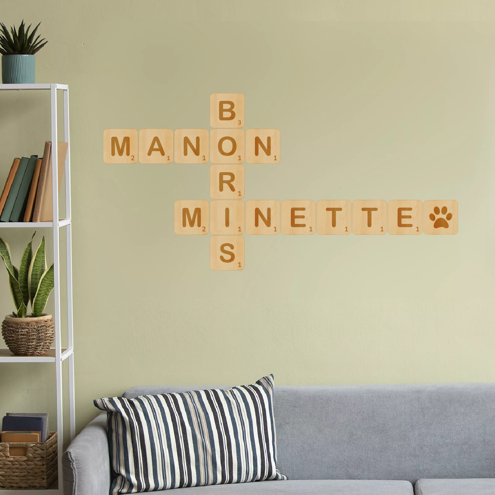 Lettres Scrabble Géantes Décoration Murale
