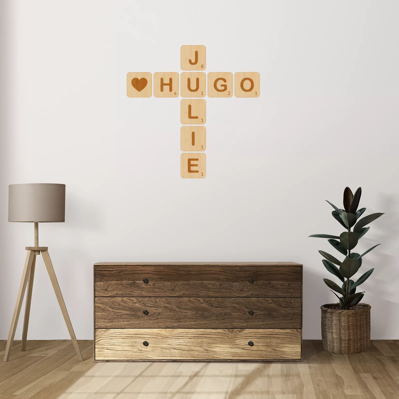 Lettres Scrabble Géantes Décoration Murale