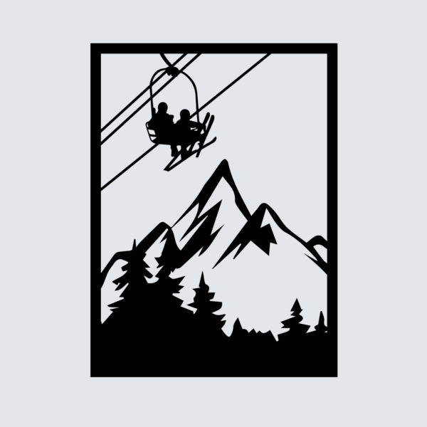 Tableau évidé en bois