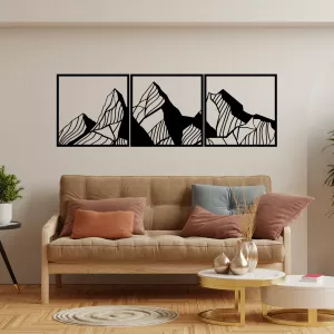 Triptyques évidés en bois