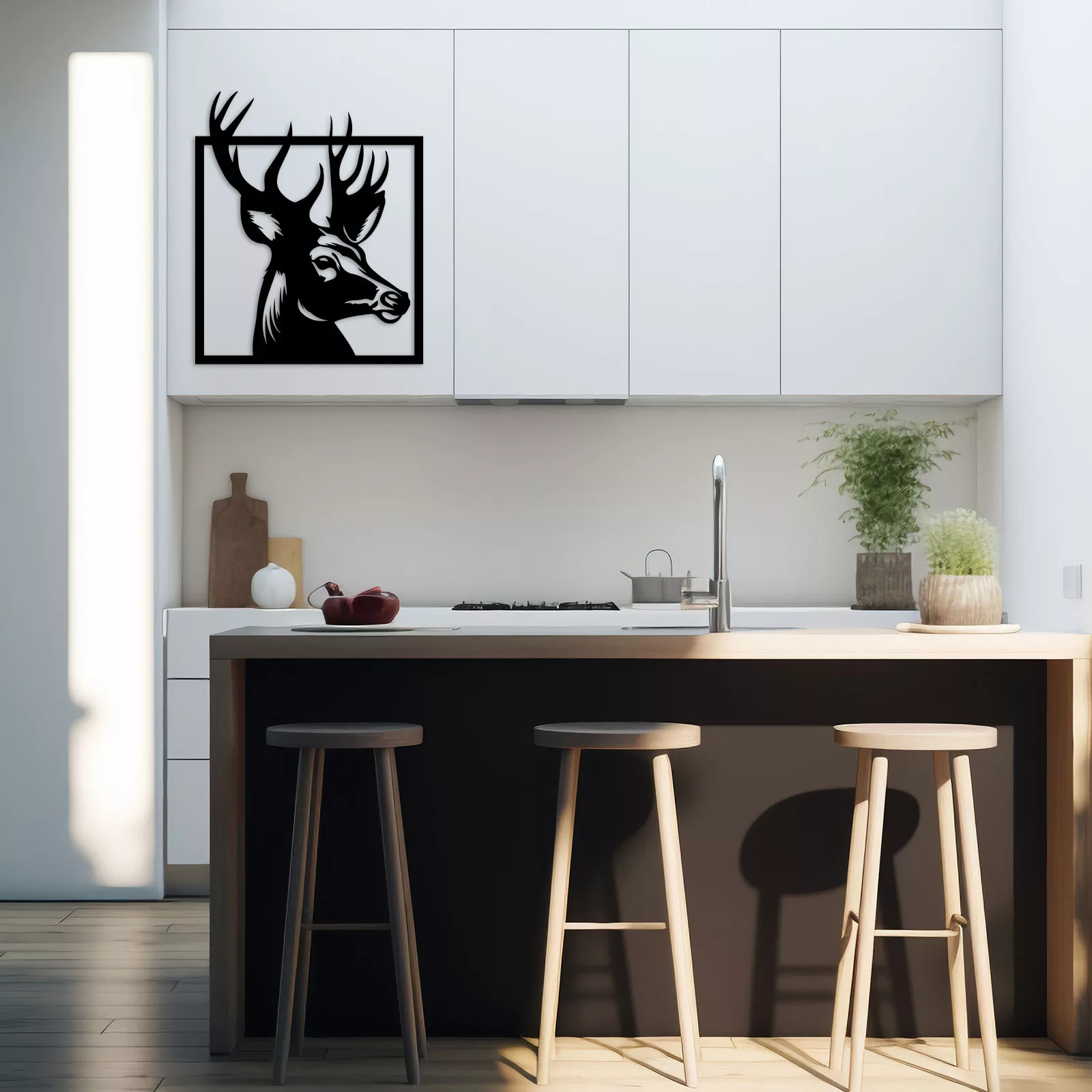 Tableau évidé en bois