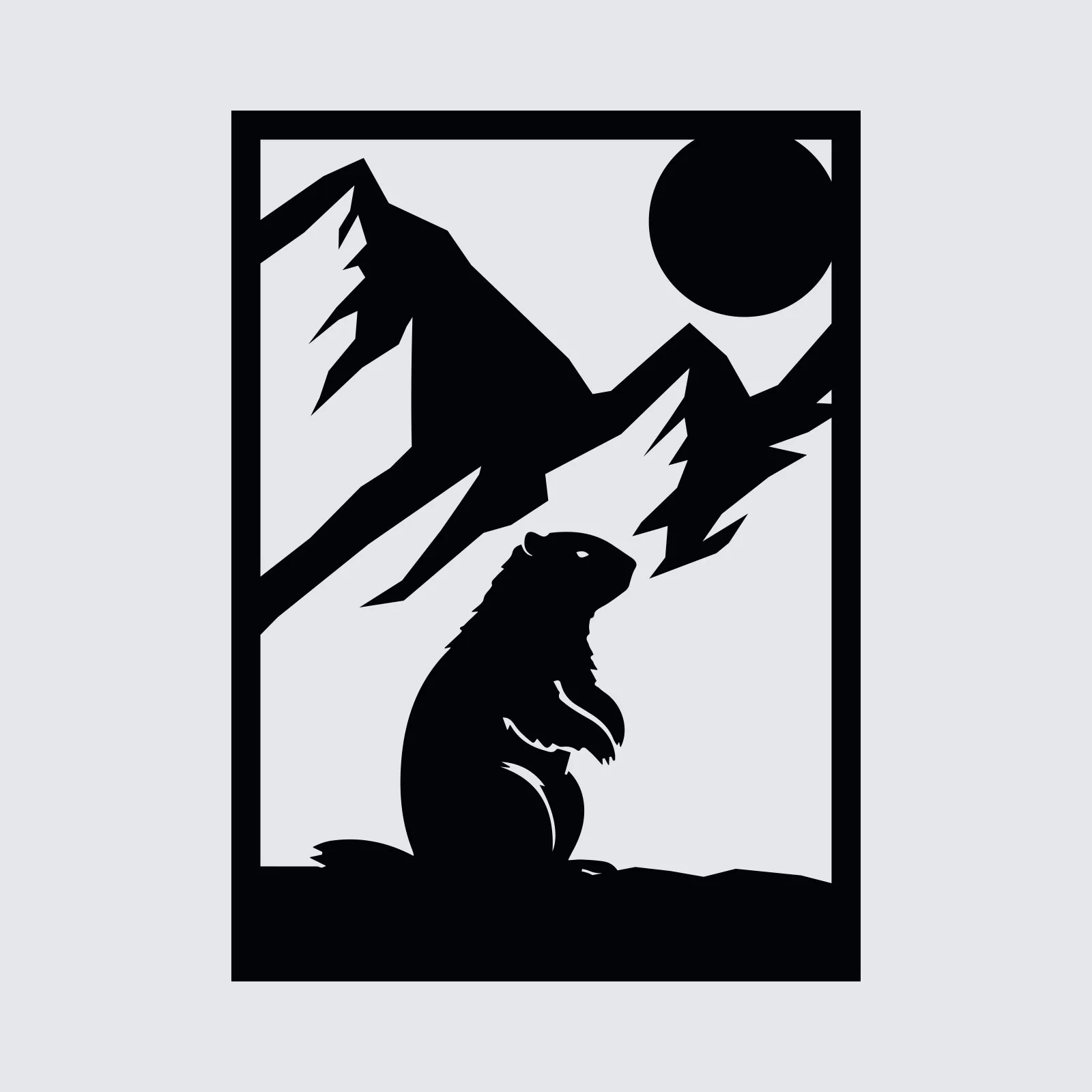 Tableau évidé en bois