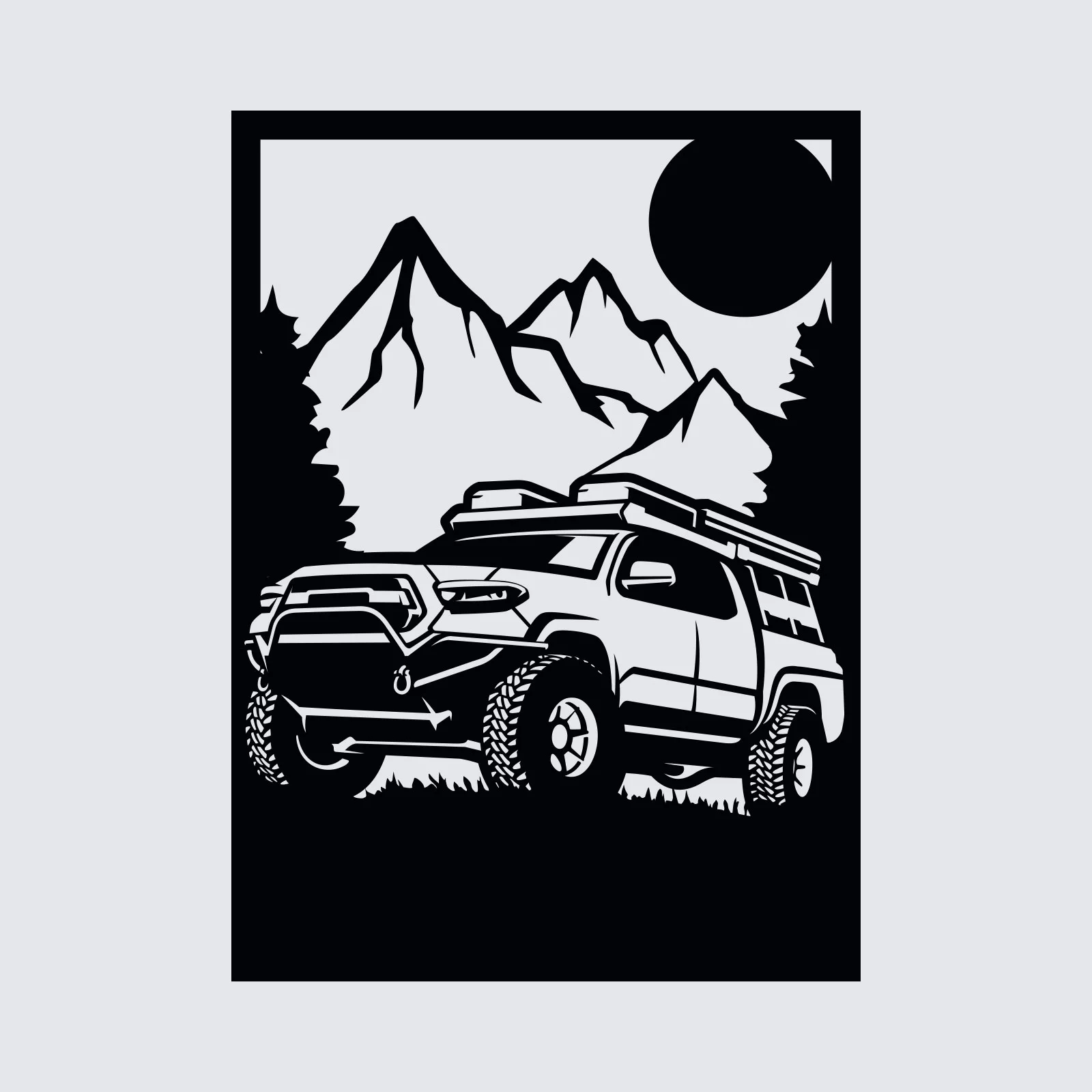 Tableau évidé en bois