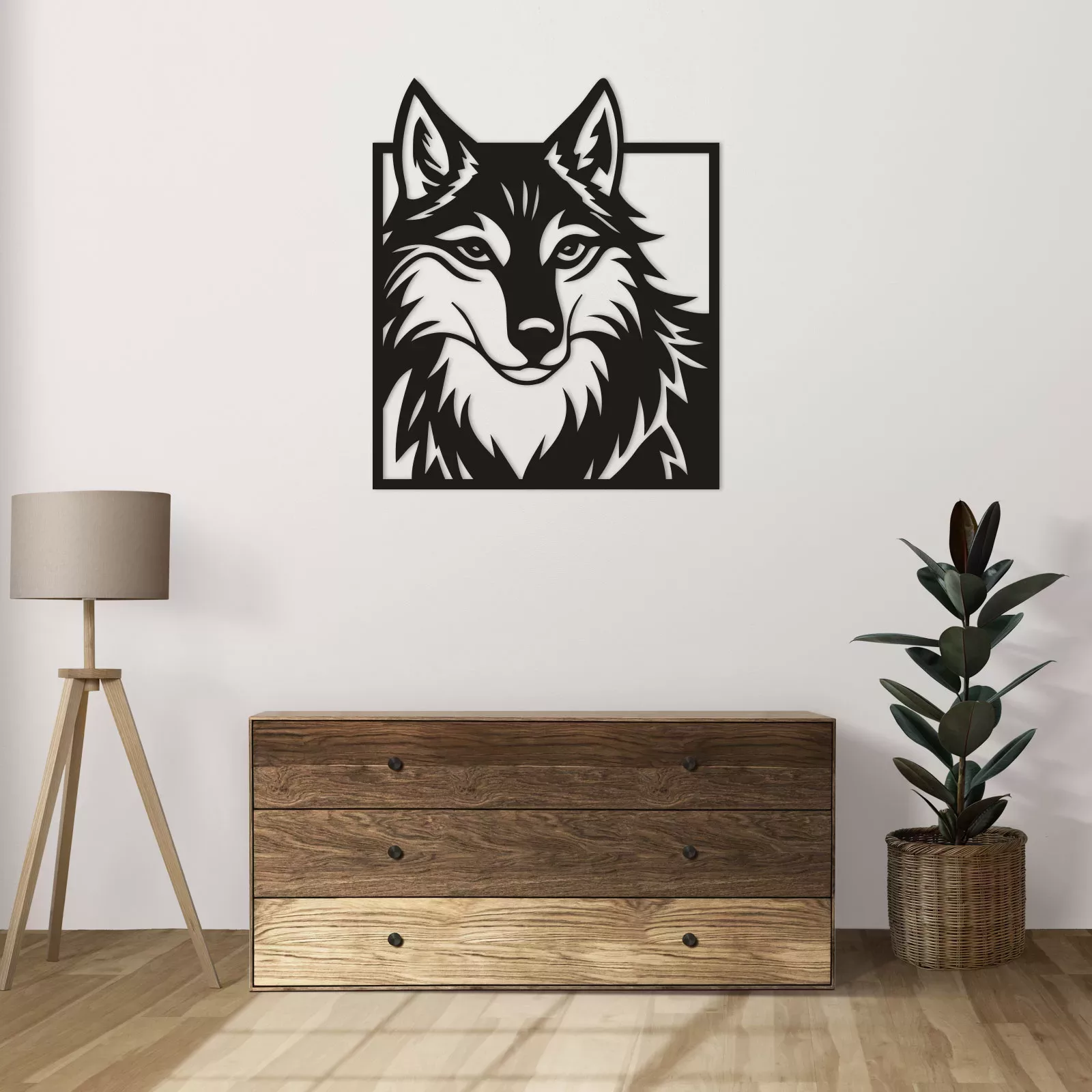 Tableau évidé en bois