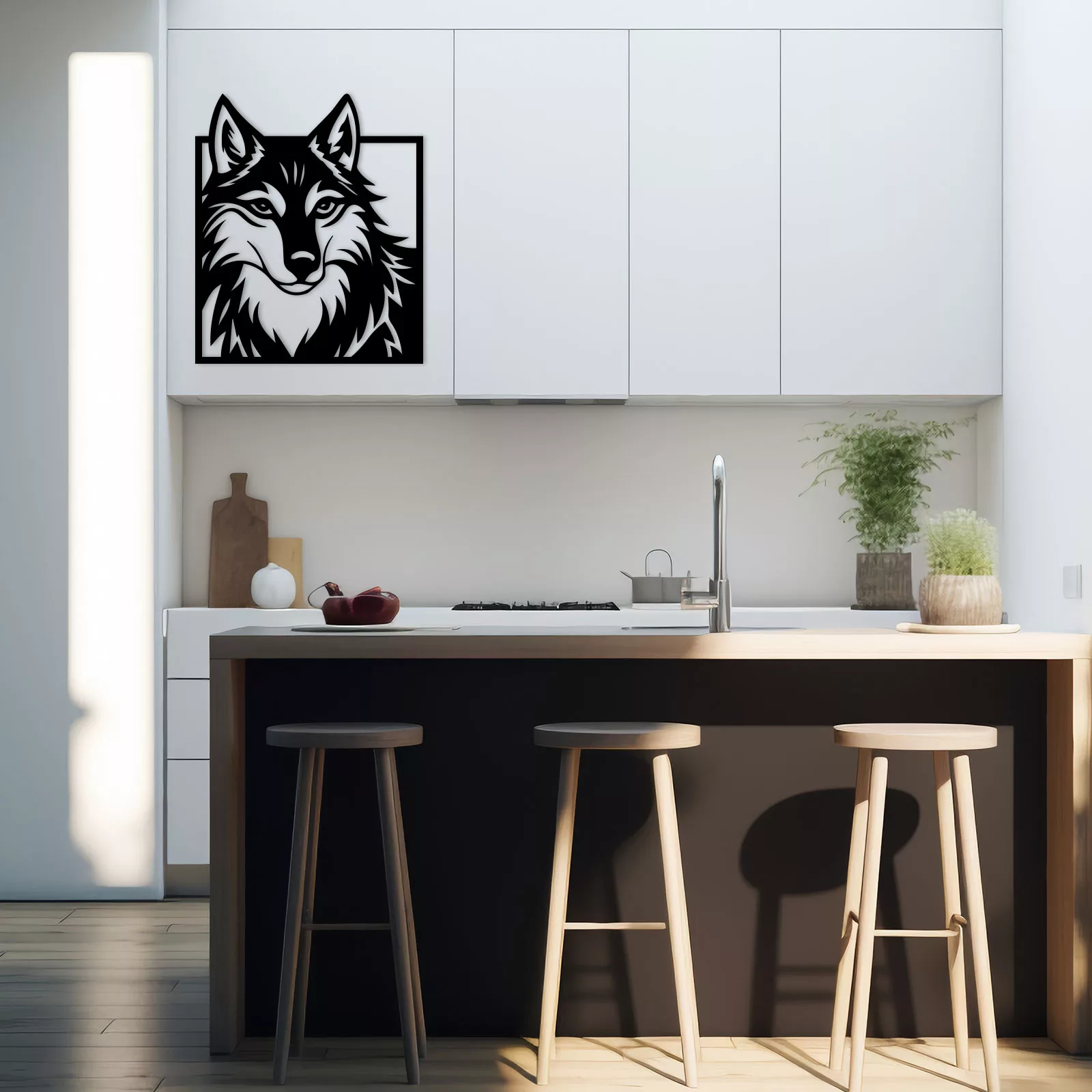 Tableau évidé en bois