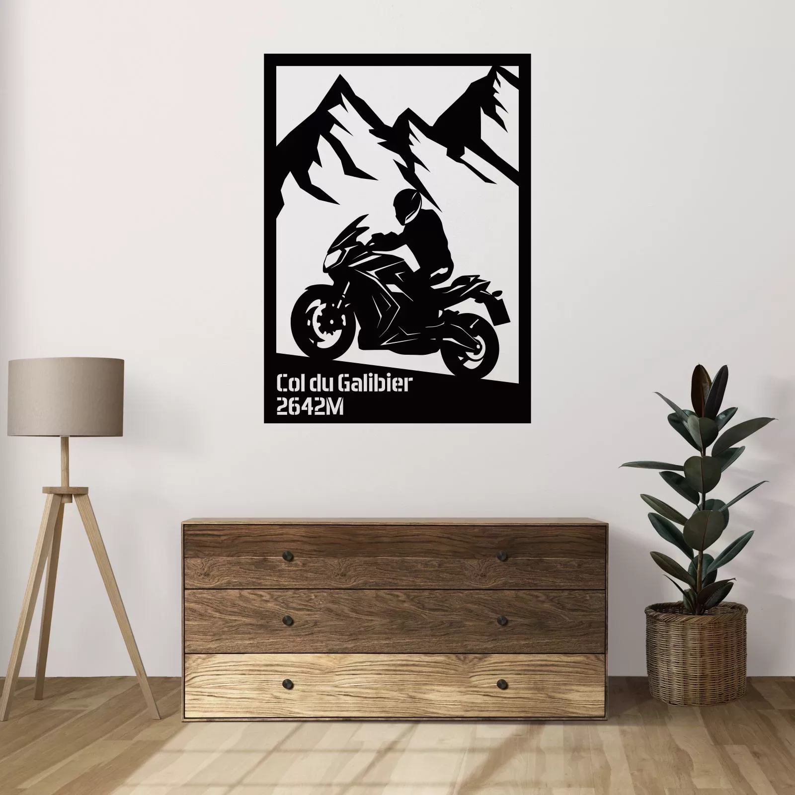 Tableau évidé en bois