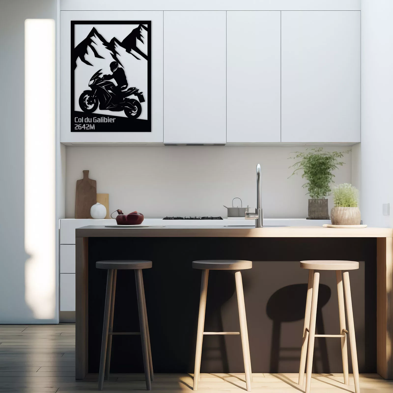 Tableau évidé en bois