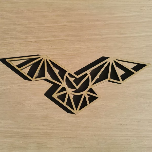 Animal géométrique en bois : La Chouette