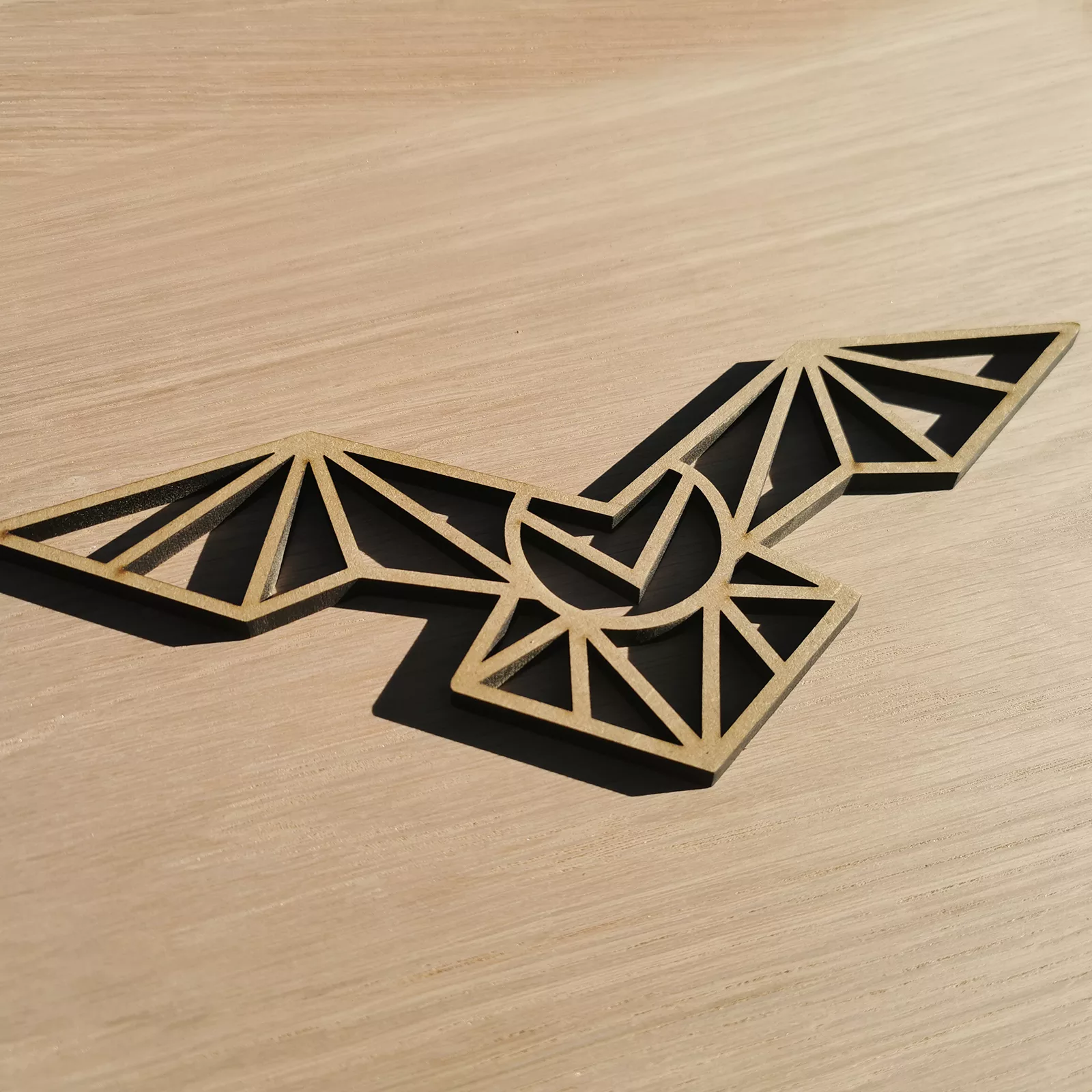 Animal géométrique en bois : La Chouette